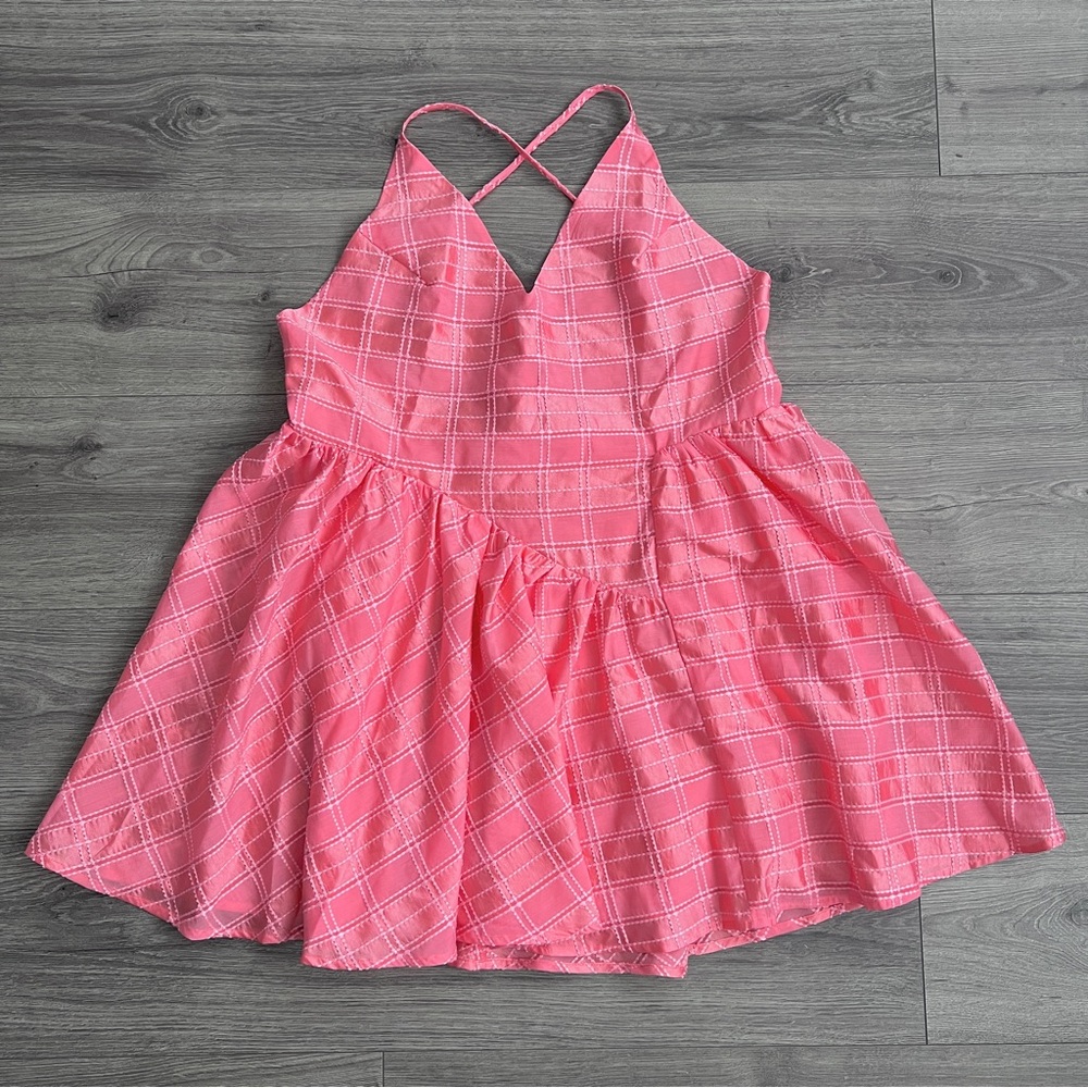 C/MEO Collective Same Things Mini Dress Size 6 Coral Pink Babydoll Y2K Feminine